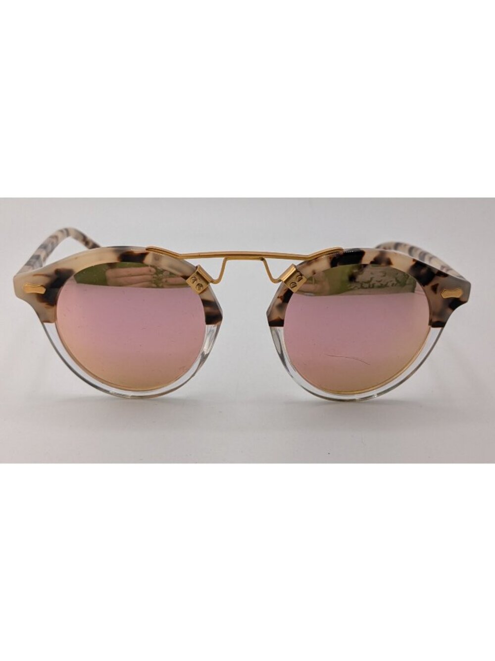 Carfia Retro Polarized Tortoise Sunglasses Gold Bridge
